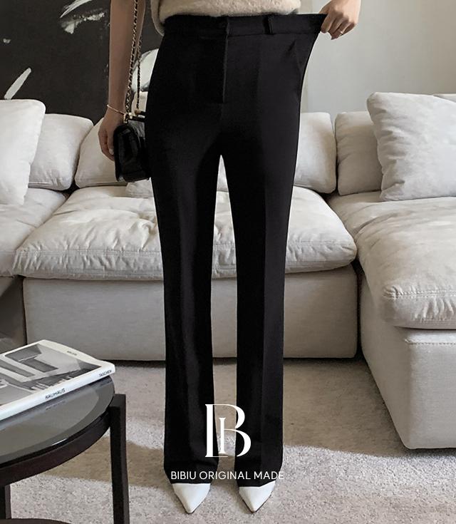 삐뽕언니 [3만장][B-MADE/히든밴딩ver]슬림 와이드 슬랙스(6color) [숨은밴딩 사계절 봄 가을 겨울슬랙스 간절기 스판 일자 밴딩 네이비슬랙스 프레피룩 기모슬랙스]