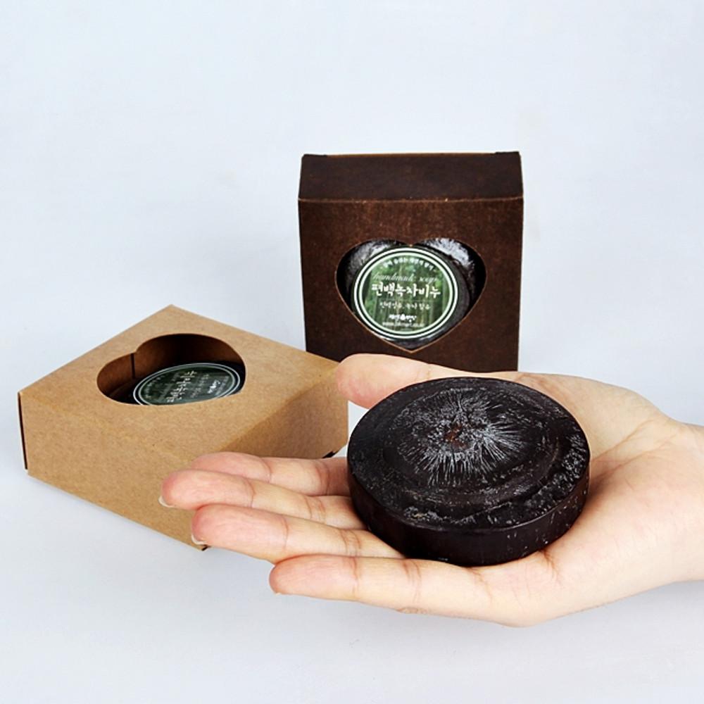 천연 수제 편백비누 편백오일녹차비누- 소방관 후원 기부