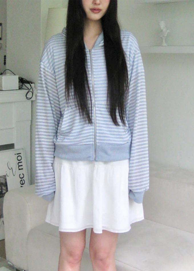 묘랑 Boucle dangara hood zip-up (3color)