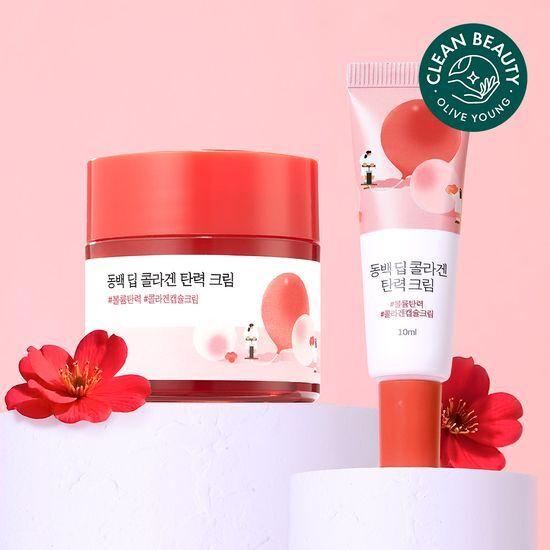 [NEW] 라운드랩 동백 딥 콜라겐 탄력 크림 50ml 기획 (+10ml)