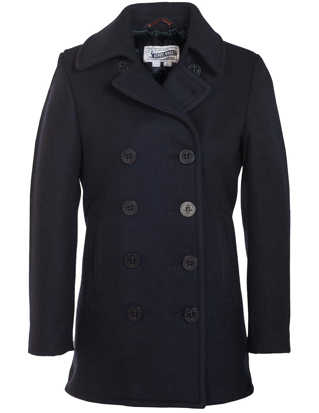 Schott N.Y.C. 754W Women's Wool Blend Peacoat