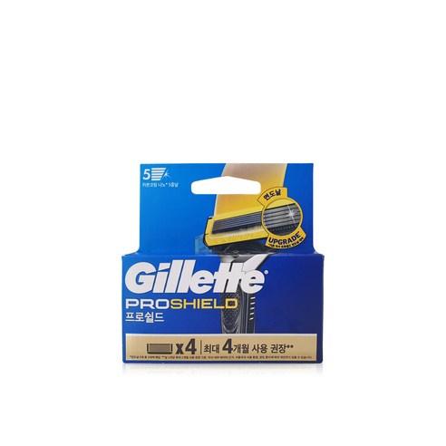 질레트 2024 프로쉴드 옐로우 매뉴얼 면도날, 4개입, 2개 - 면도기날 | 쿠팡