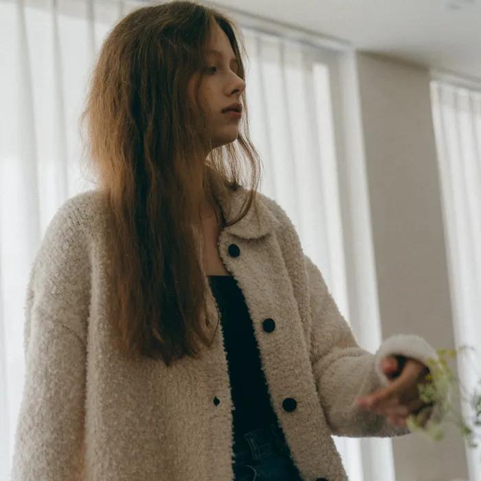 (9차_9/9예약배송)boucle cardigan_cream