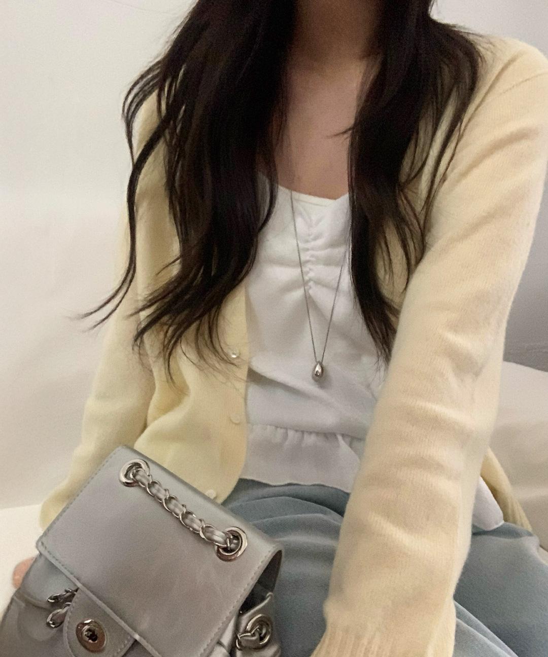 오베럴 [봄신상💛] 젤리 가디건 노랑가디건 / 10일 소요