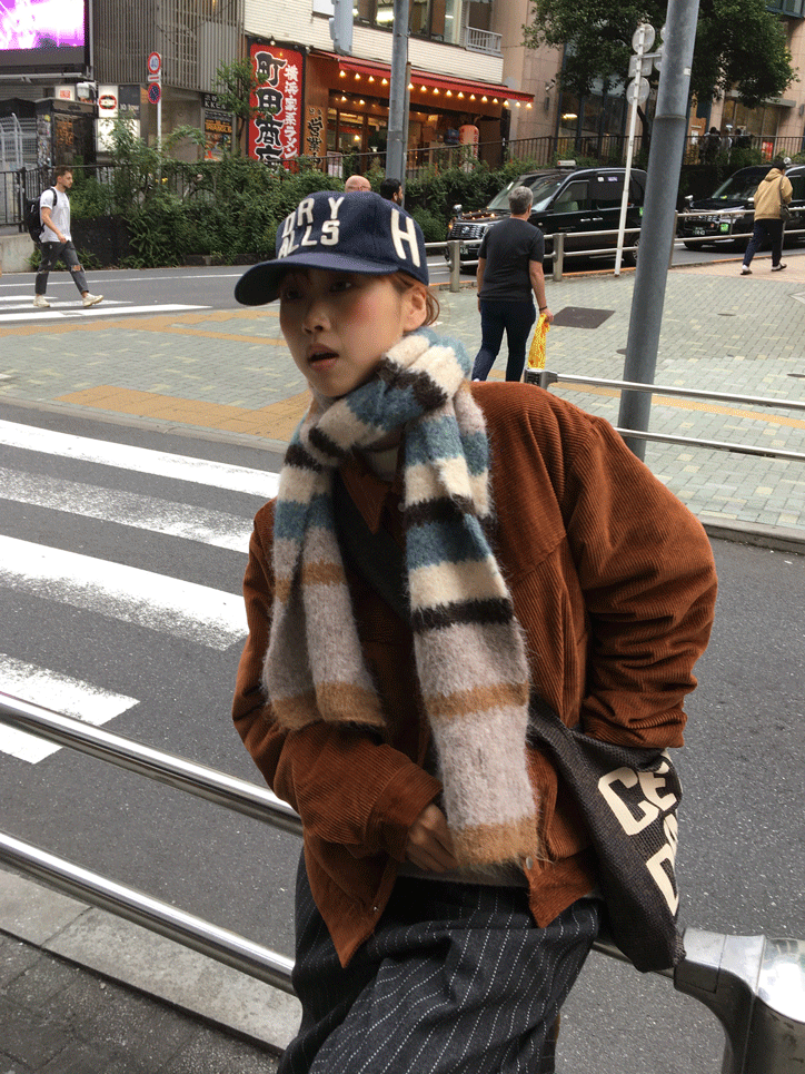 Wool Block Muffler (4 Color)