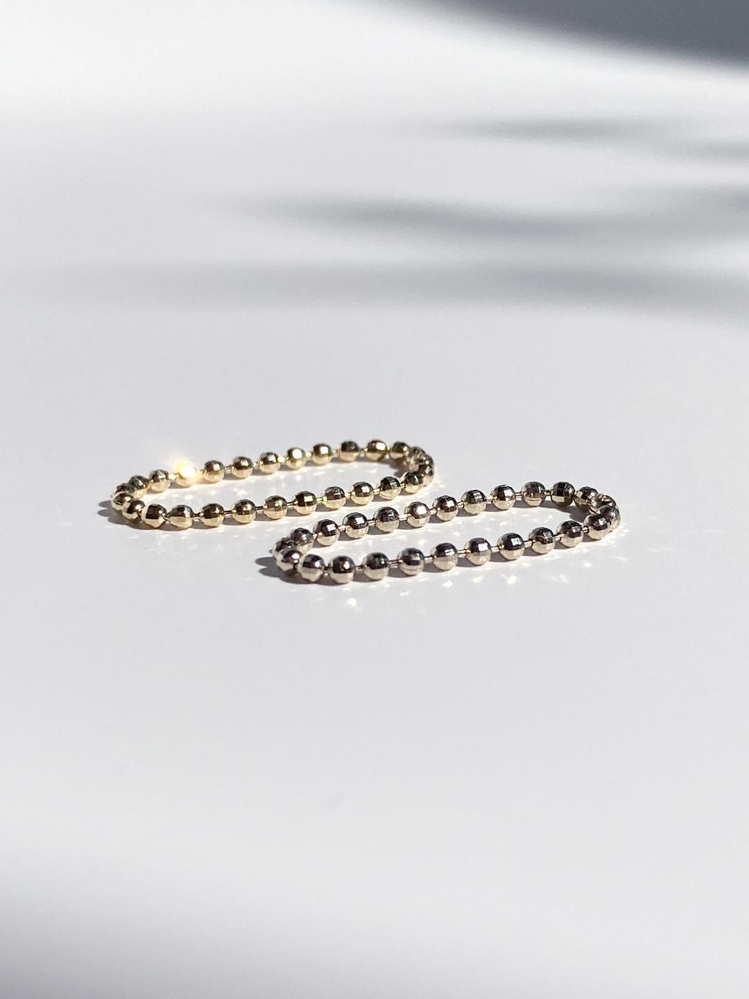 미러볼체인반지 14K 18K