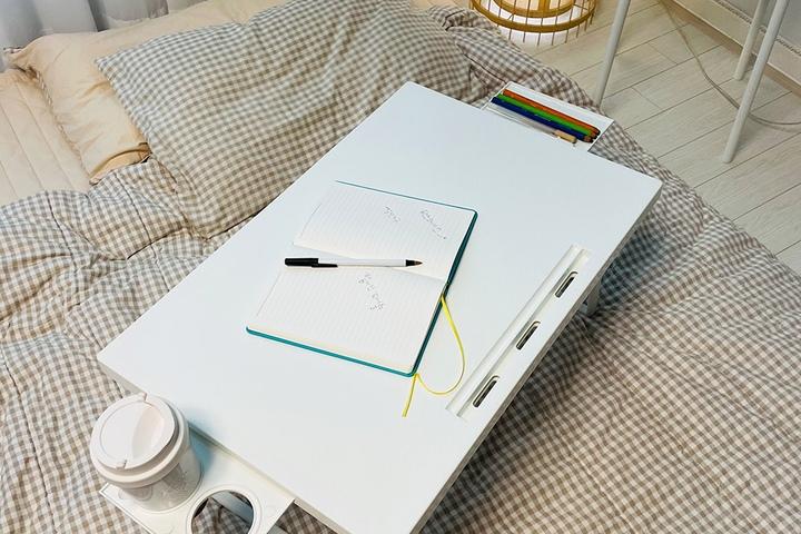 코코 캠핑 베드 패드 태블릿 컵홀더 좌식 테이블 4colors