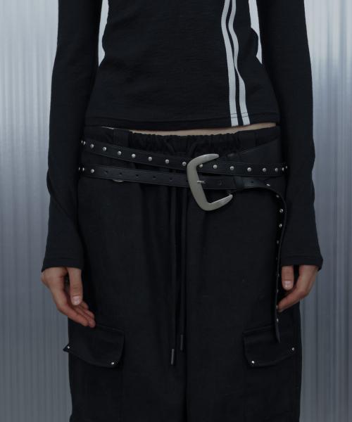 DECRESCENDO LAYERED BELT /  BLACK