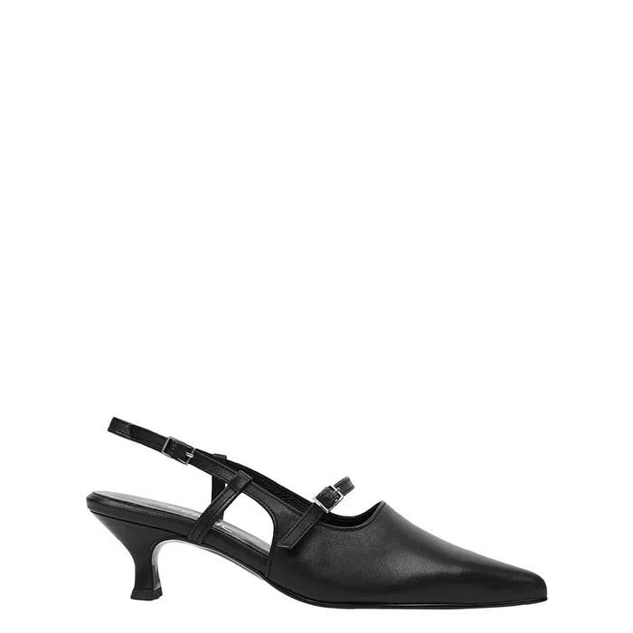 MINIMAL STRAP SLINGBACK / BLACK