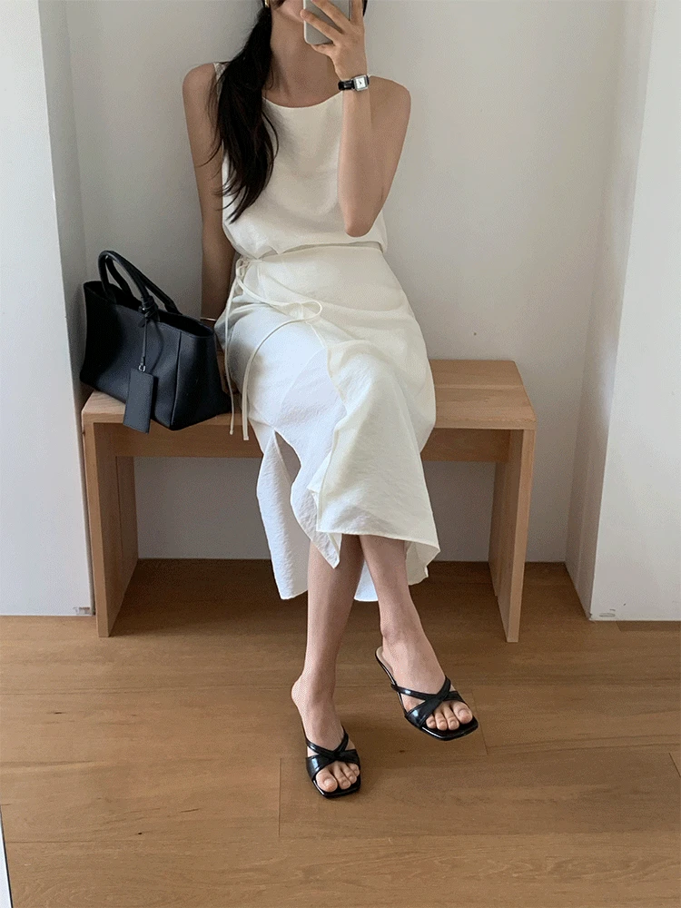 [블랙 당일발송] 블랑 보트넥 랩 원피스(2color)