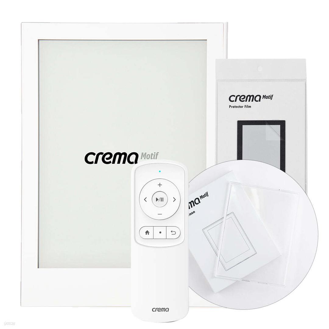 크레마 모티프 : 화이트 + 젤리 케이스 + 보호필름 + 리모컨 2세대(화이트)