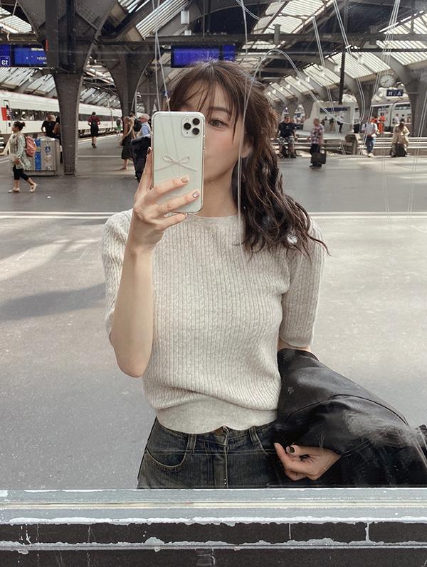 슬로우앤드 [new컬러추가/오늘드림🚚] made. 여리핏 엑스트라파인울 케이블니트 - 6 color