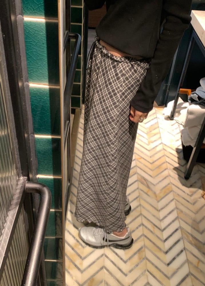 언더슨 로우 체크스커트 2color