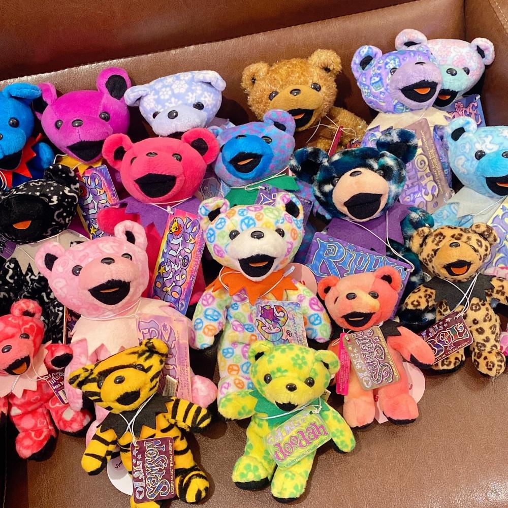 빈티지 미디움 그레이트풀 데드 댄싱베어 봉제인형 솜 곰돌이 빈티지 키덜트 인테리어 소품 장식 수집