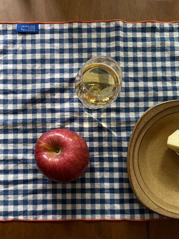 코코 블루 체크 키친크로스