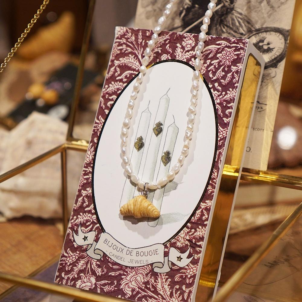 [선물포장] Croissant Pearl necklace