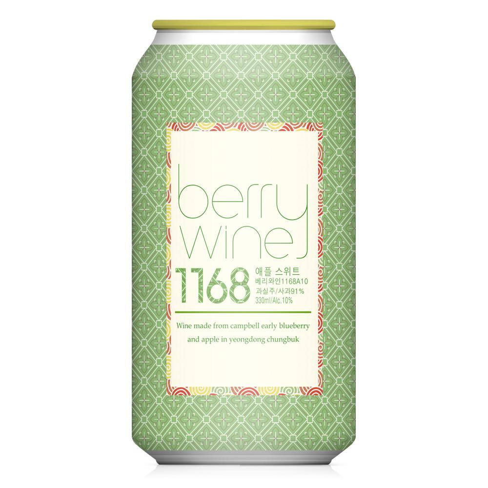 블루와인컴퍼니 캔와인 애플 스위트 와인 10도 330ml 한국와인