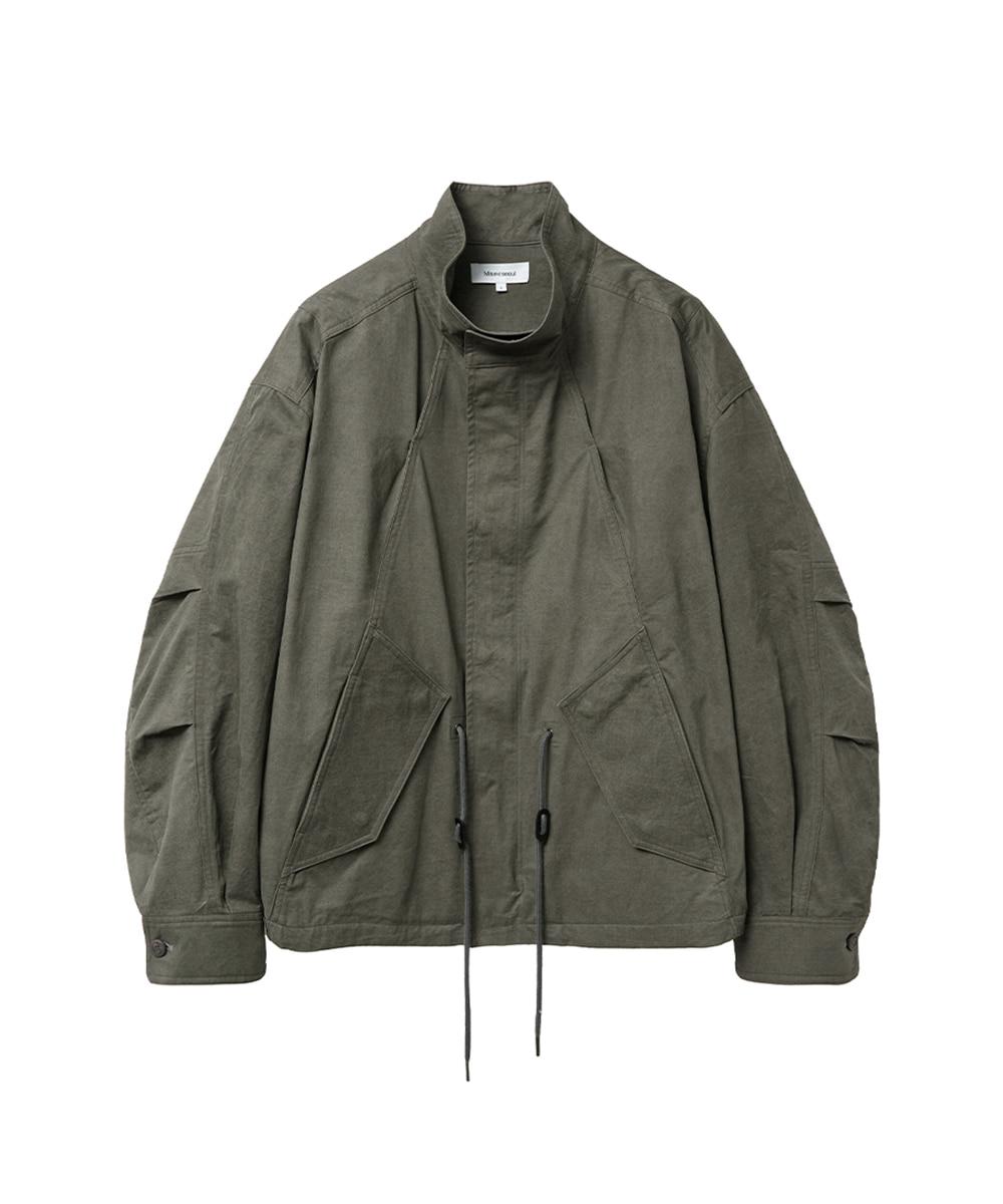 Double pocket short field jacket KHAKI