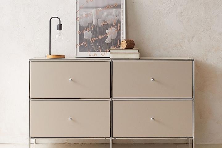 스틸라 미드센츄리 1400 높은 모듈 수납 거실장 4colors(서랍형/올선반형/선반형)