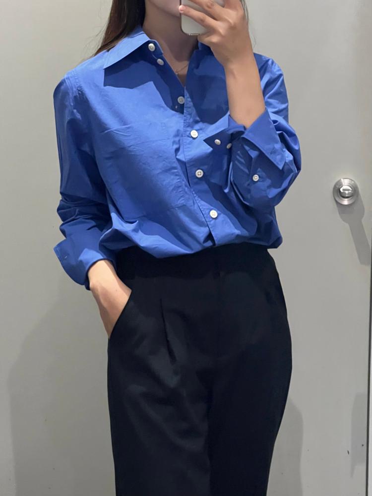 코스 오버사이즈 롱 슬리브 셔츠 1046869012