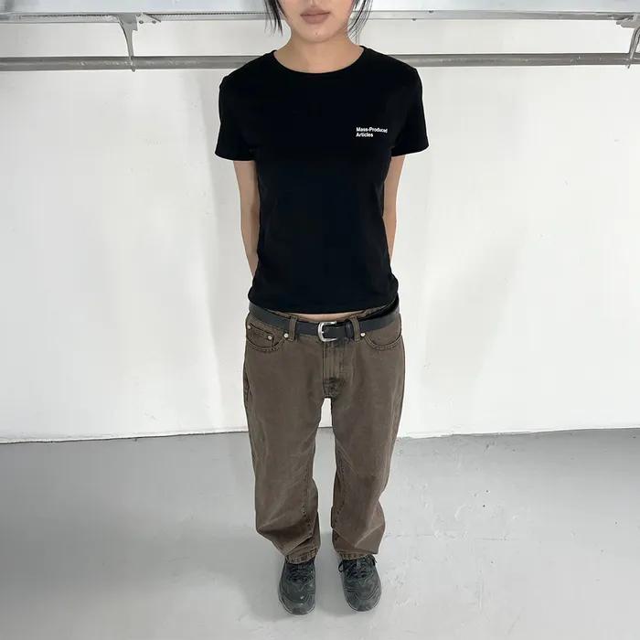 PLASTICPRODUCT 5-POCKET PANTS WOMEN (BROWN)