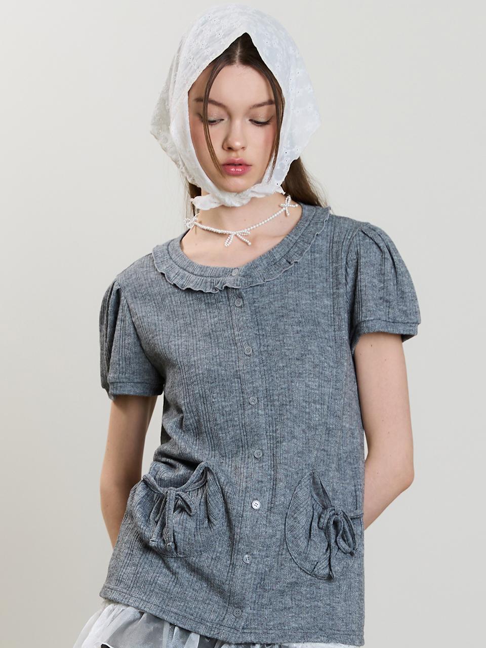 SM PUFF CARDIGAN(GRAY)