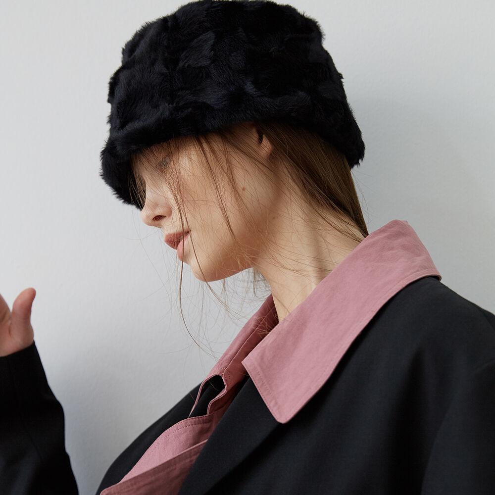 LOW LAMPSHADE HAT_BLACK