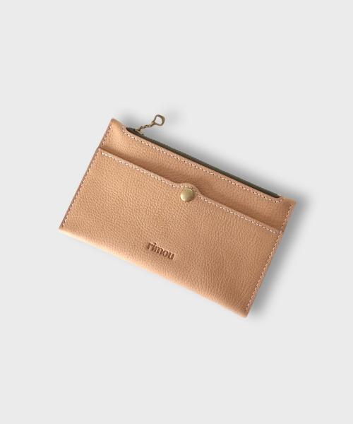 지퍼 롱 왈렛 (베이지)