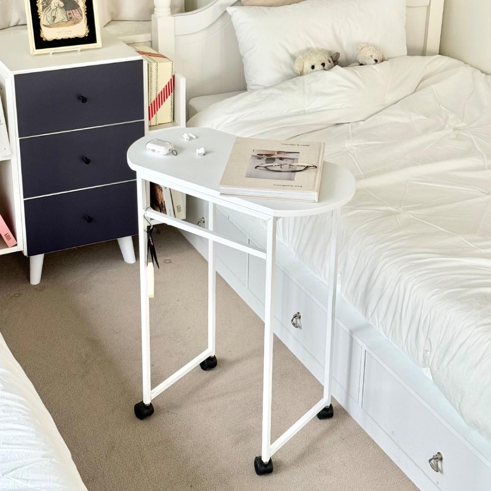 윈썸 글로리 600 이동식 타원형 사이드 테이블