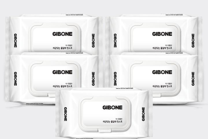 오굿즈 살균력 99.9% 진짜 두툼한 세균닦는 물걸레 청소포 5팩(125매)