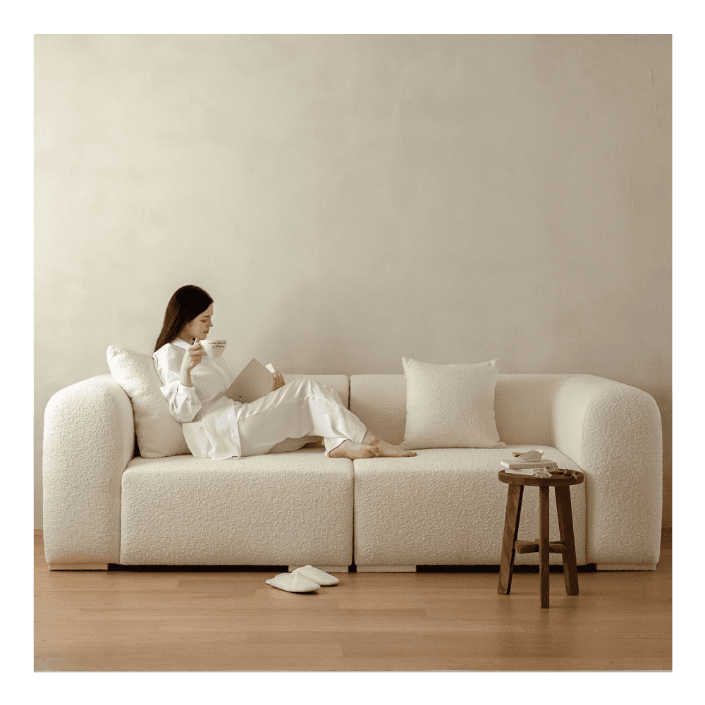 푸딩 부클레 소파 ( 3.5인/4.5인/카우치형 포함 )