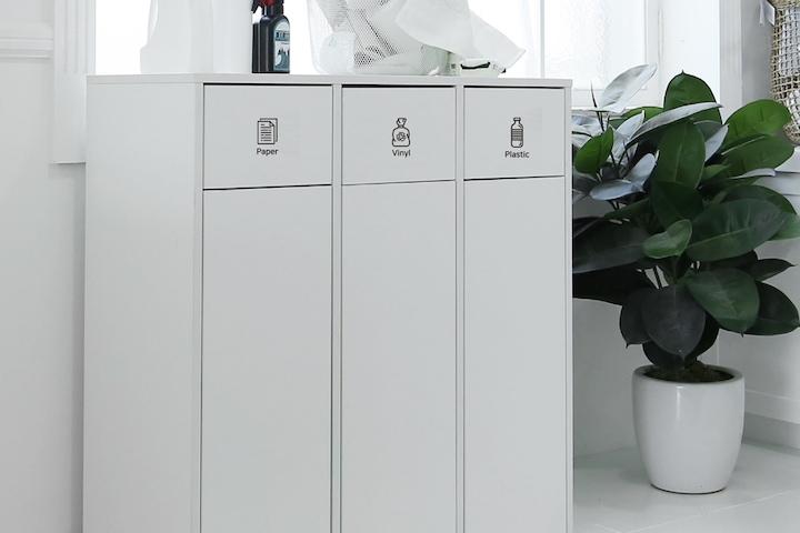 ST9654 3칸 분리수거함 수납장 DVX딜