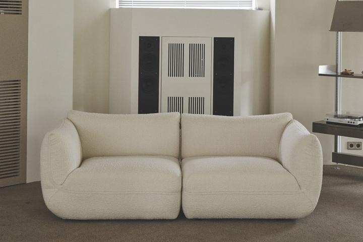 부클레 블롭 패브릭 소파 3인