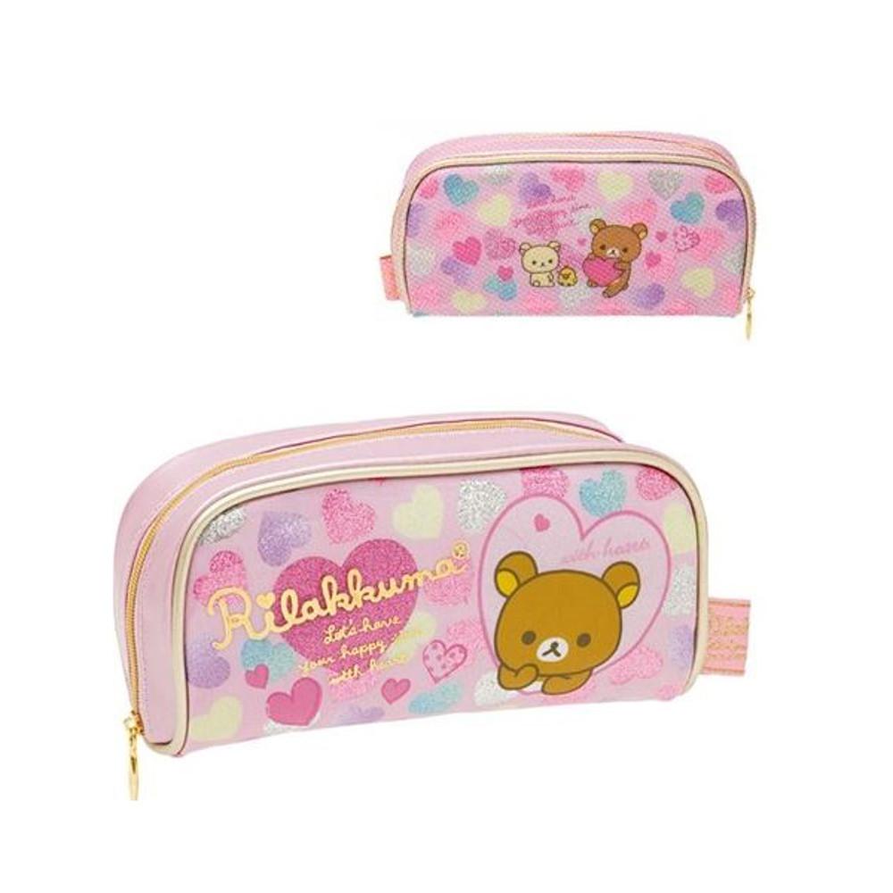 [캐릭터특가전]리락쿠마 위드하트 펄 펜파우치 (중) PY33201