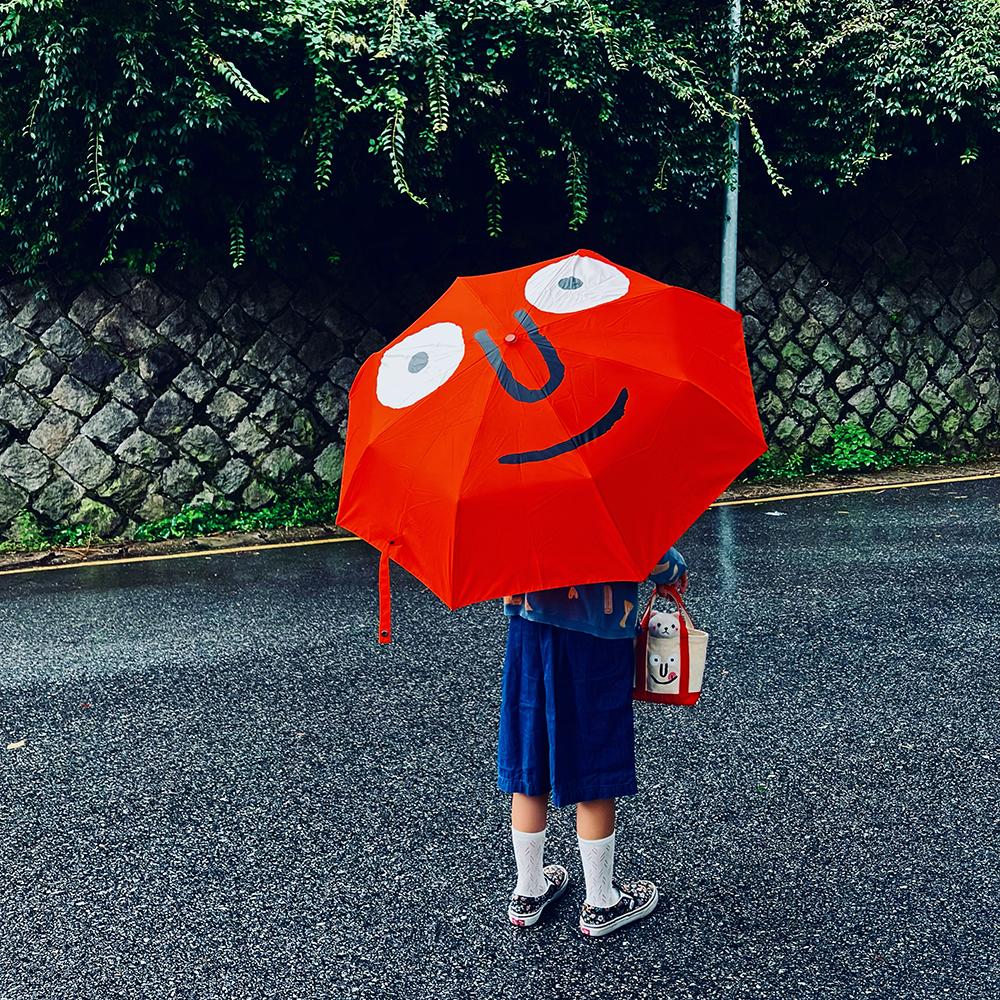 [단독] Face Umbrella Orange (7-29)