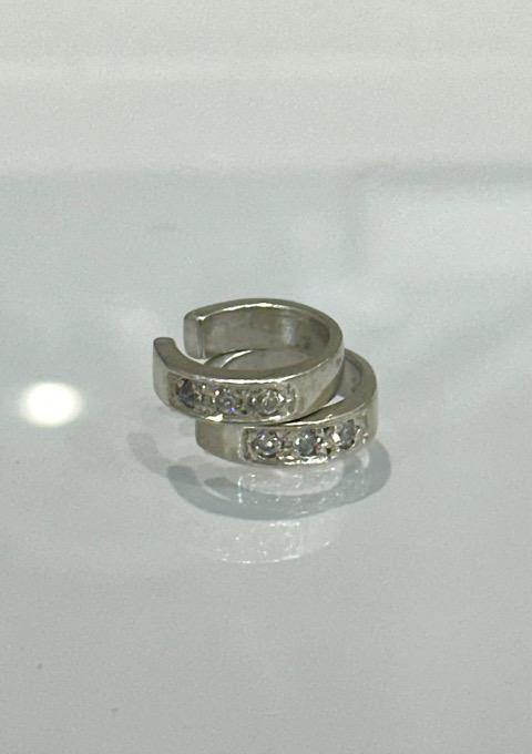 Cubic 925silver earcuff