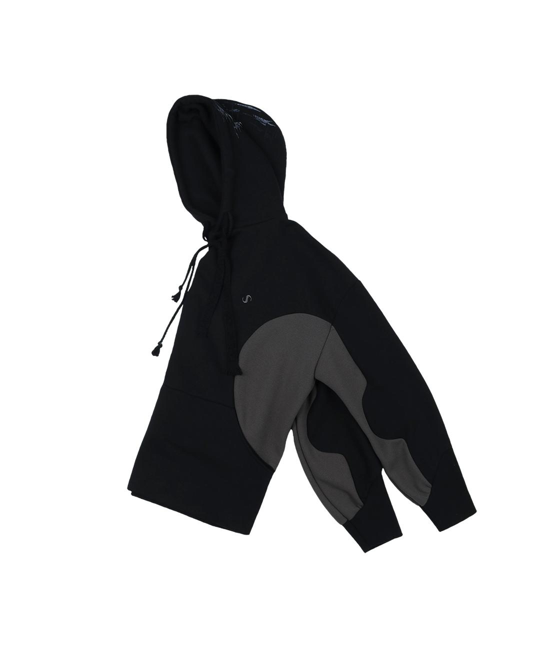 (11/11 Restock, 순차배송) Curved Graphic Hoodie / Black