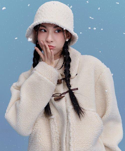 여성 보아 더플 반코트-CFRG4377D05