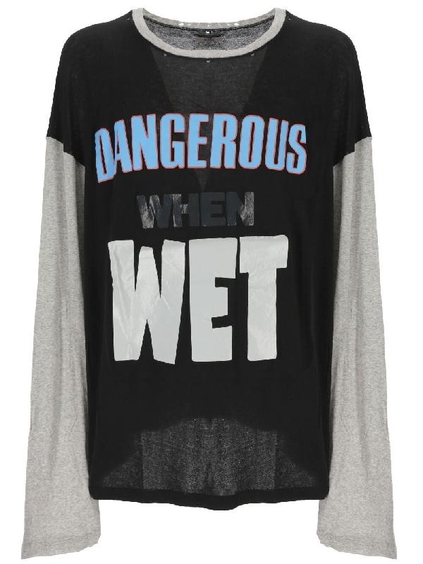 그래픽 프린팅 롱슬리브 티셔츠