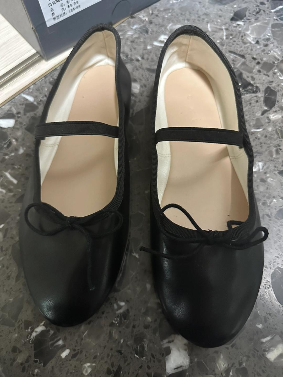 꺌랑 발레리나슈즈 블랙 무광 240