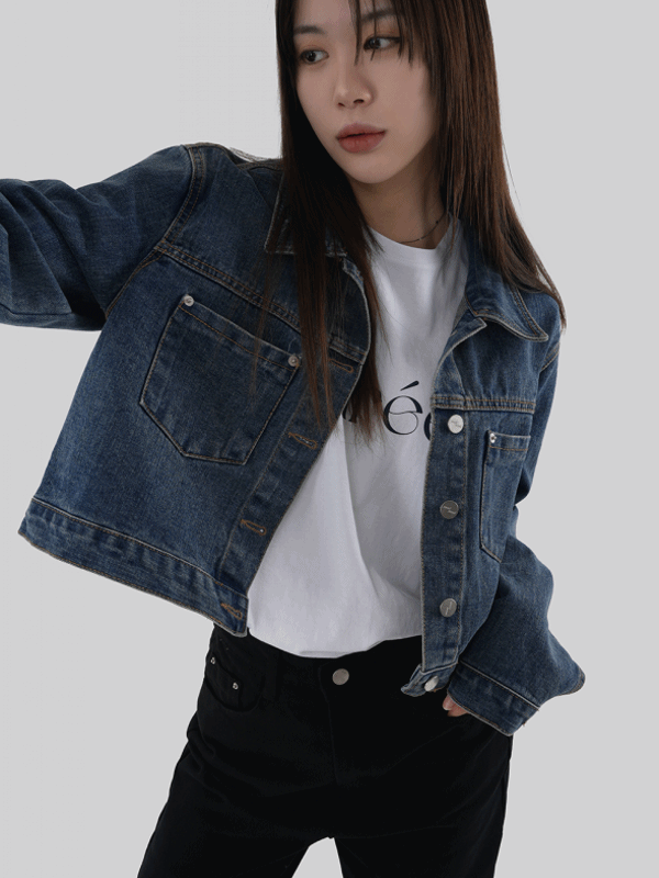 턴데님자켓