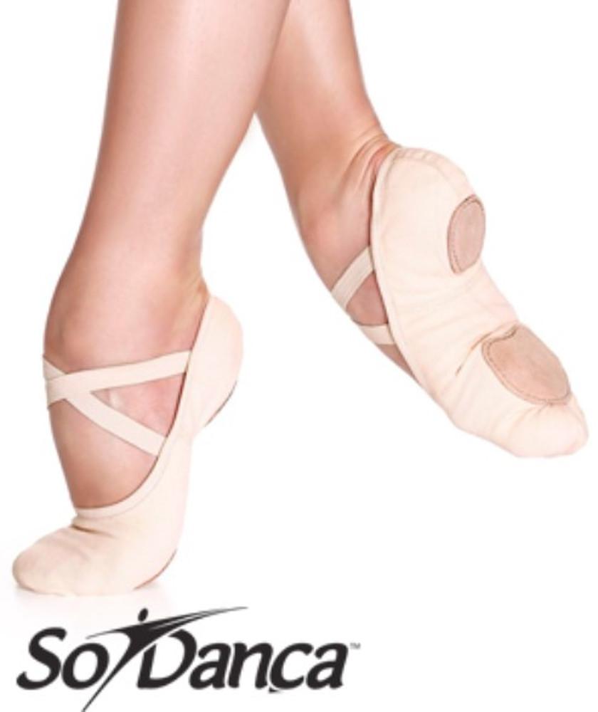 소단사 보통볼 천슈즈 라이트핑크 SD16 So Danca Ballet Soft Shoes Light Pink SD16