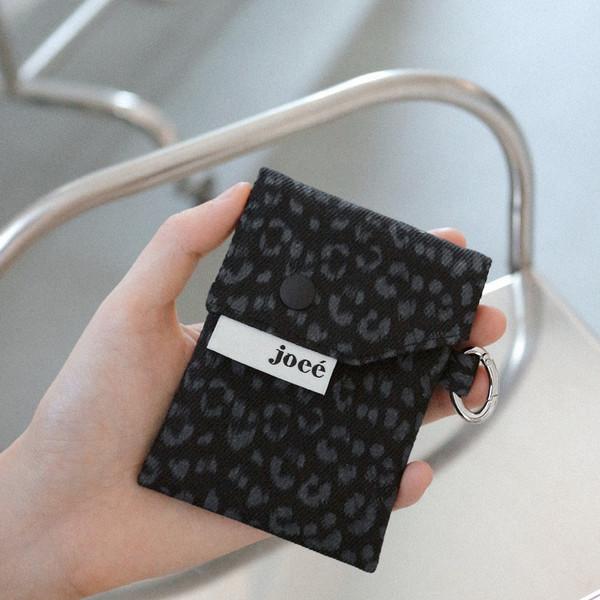 leopard mini wallet / black 레오파드 미니월렛