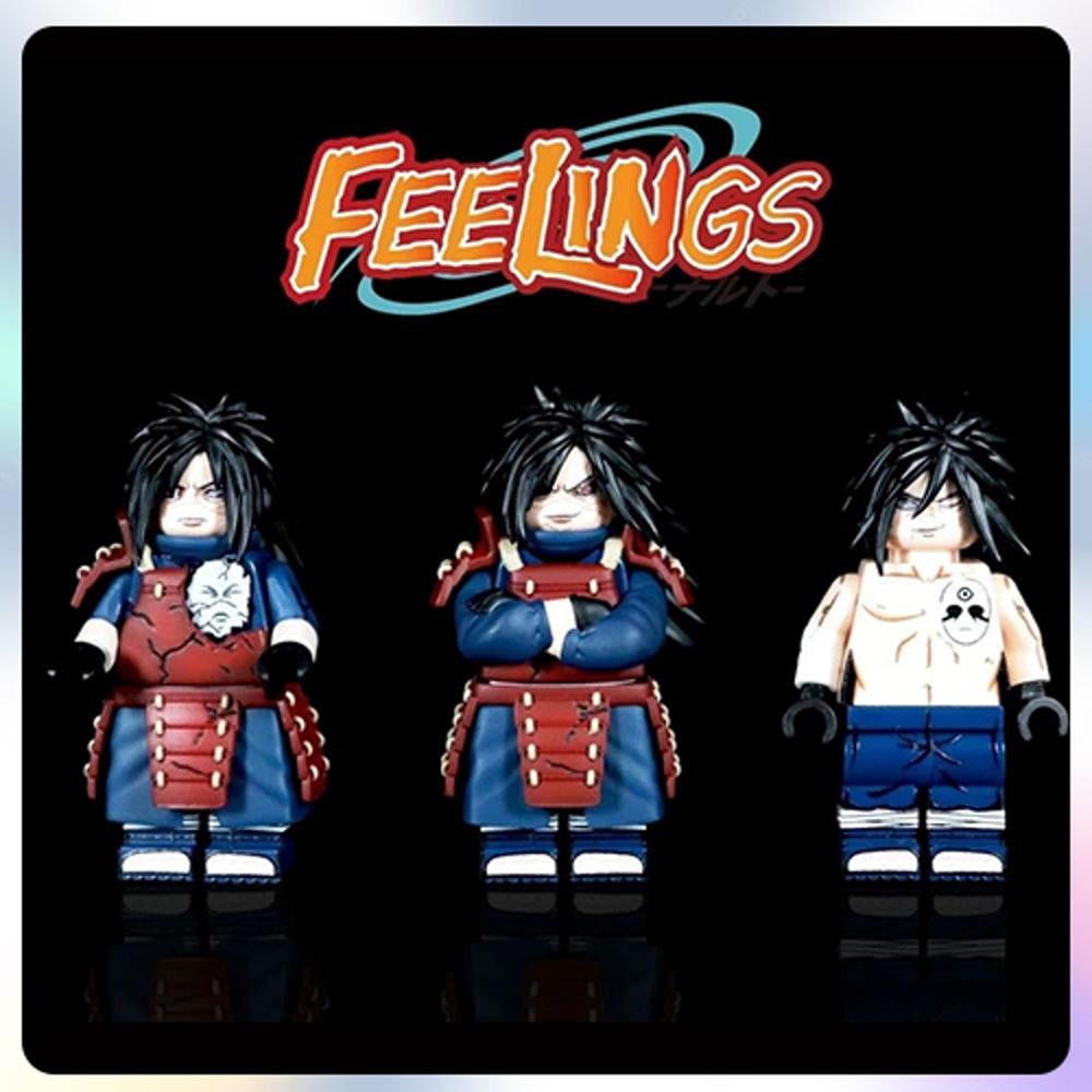 나루토 우치하 마다라 필링스 fl 브릭 풀세트 블록 피규어 레고 커스텀