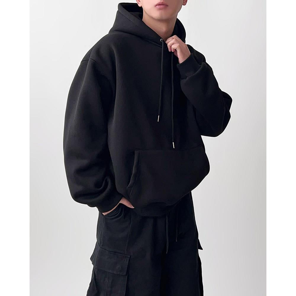 (기모) 데일리 오버 후드티