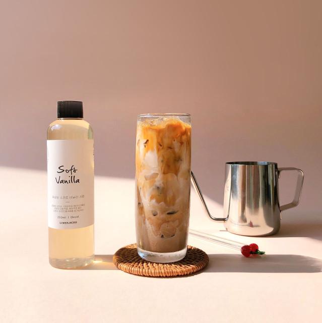 로어앤모어 제로칼로리 무설탕 카페시럽 250ml 커피 바닐라 민트 라벤더 초코 밀크티 녹차 베이스