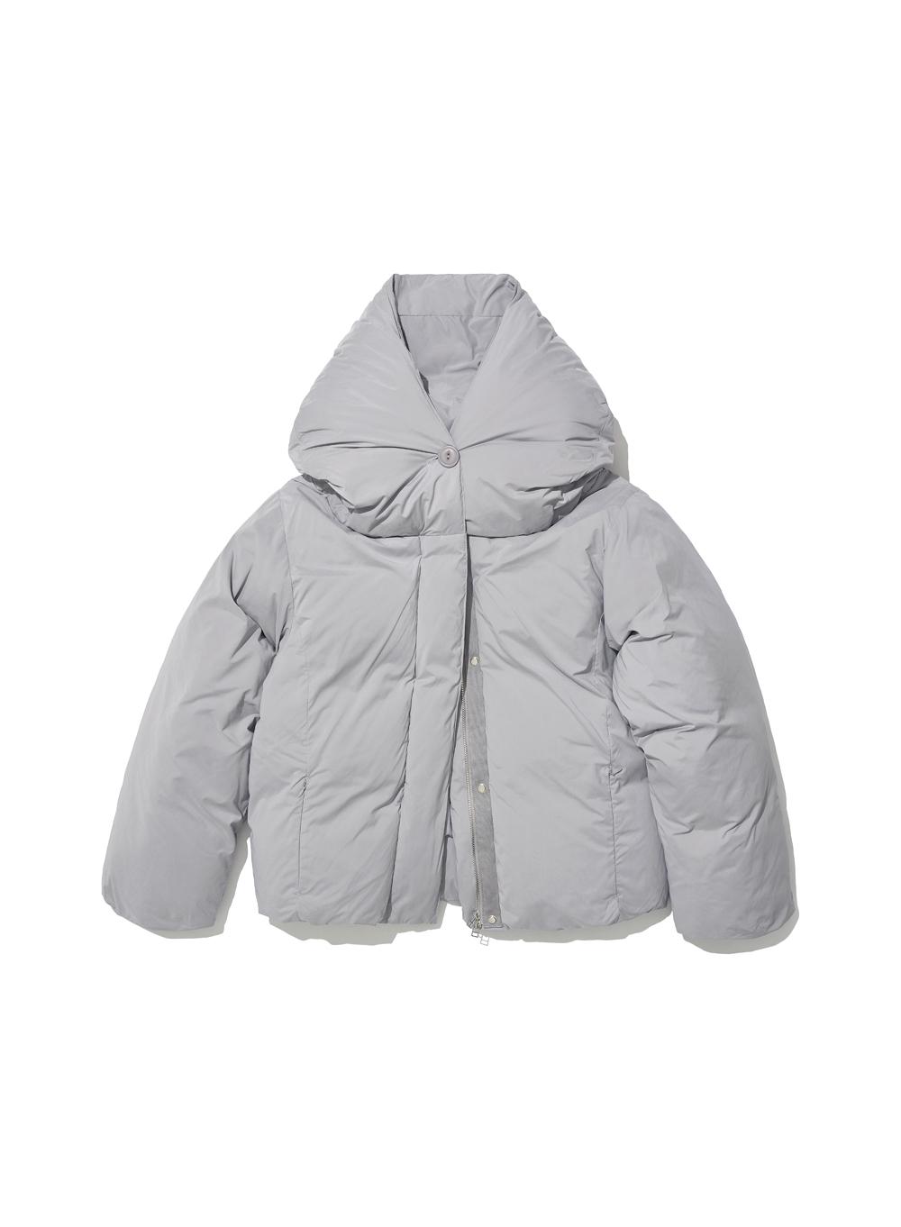 [WOMEN] 3M THINSULATE WIDE SHAWL COLLAR PARKA_LIGHT GREY