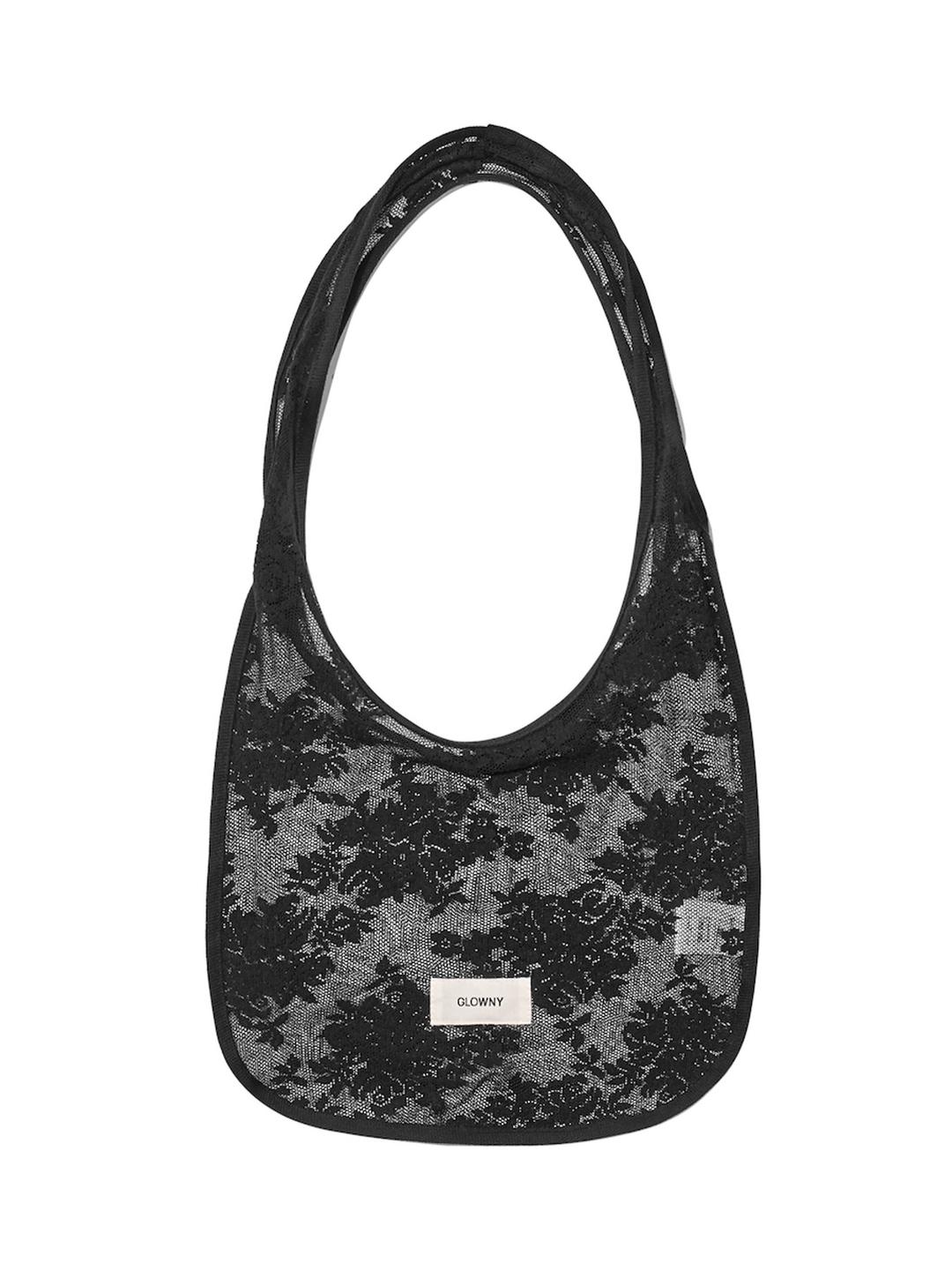 FLORAL LACE BAG (BLACK)