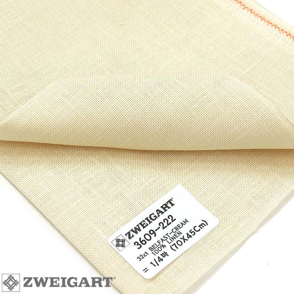 쯔바이 32CT BELFAST-CREAM 3609-222 (독일 린넨100% 대폭)