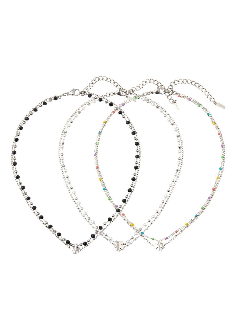SN.211 LUCKY CLOVER NECKLACE (3 COLORS)